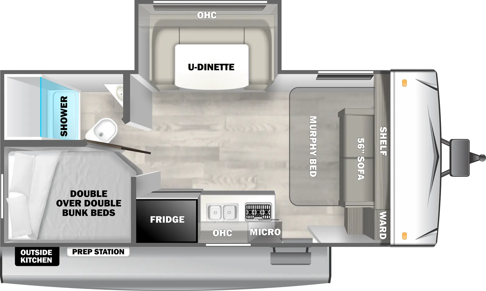 Evo West 178BHS Floorplan